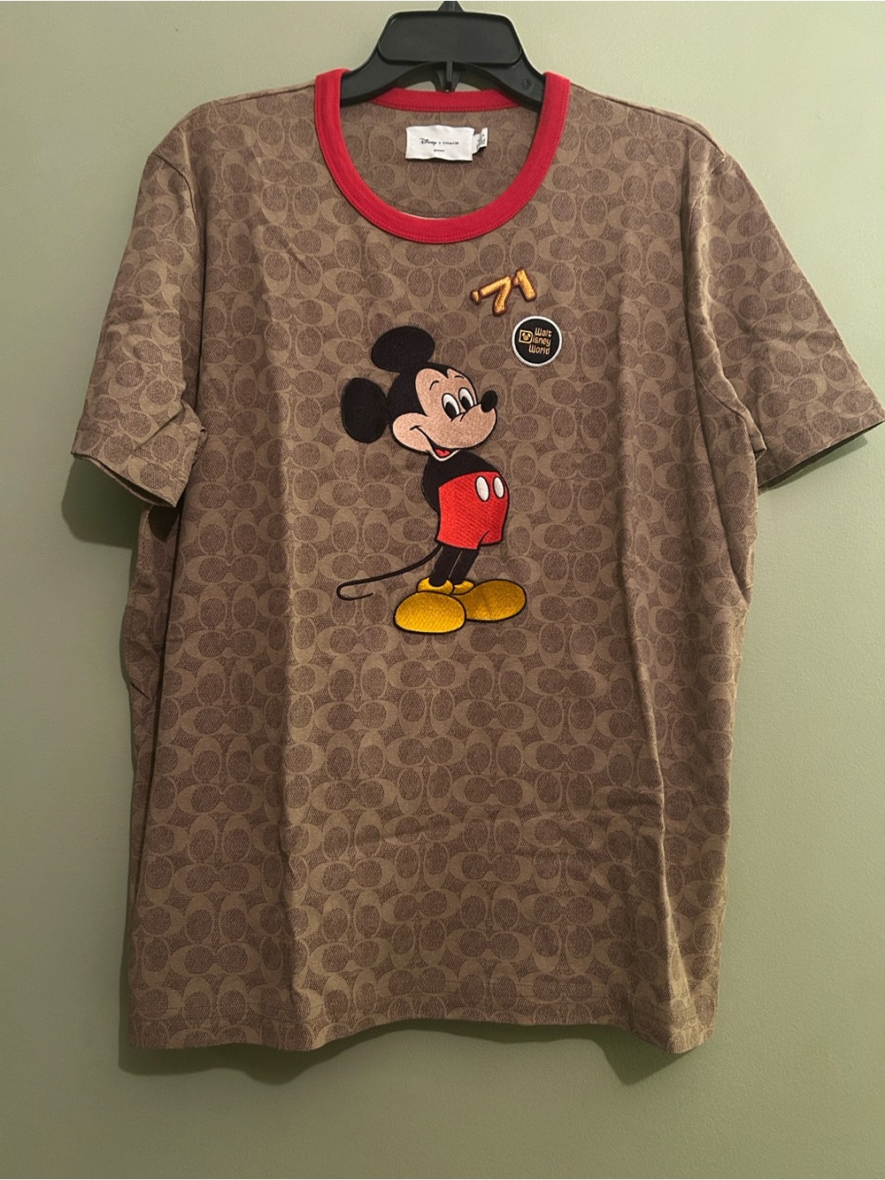 Disney x Coach Mickey Mouse Signature T-Shirt Size XL